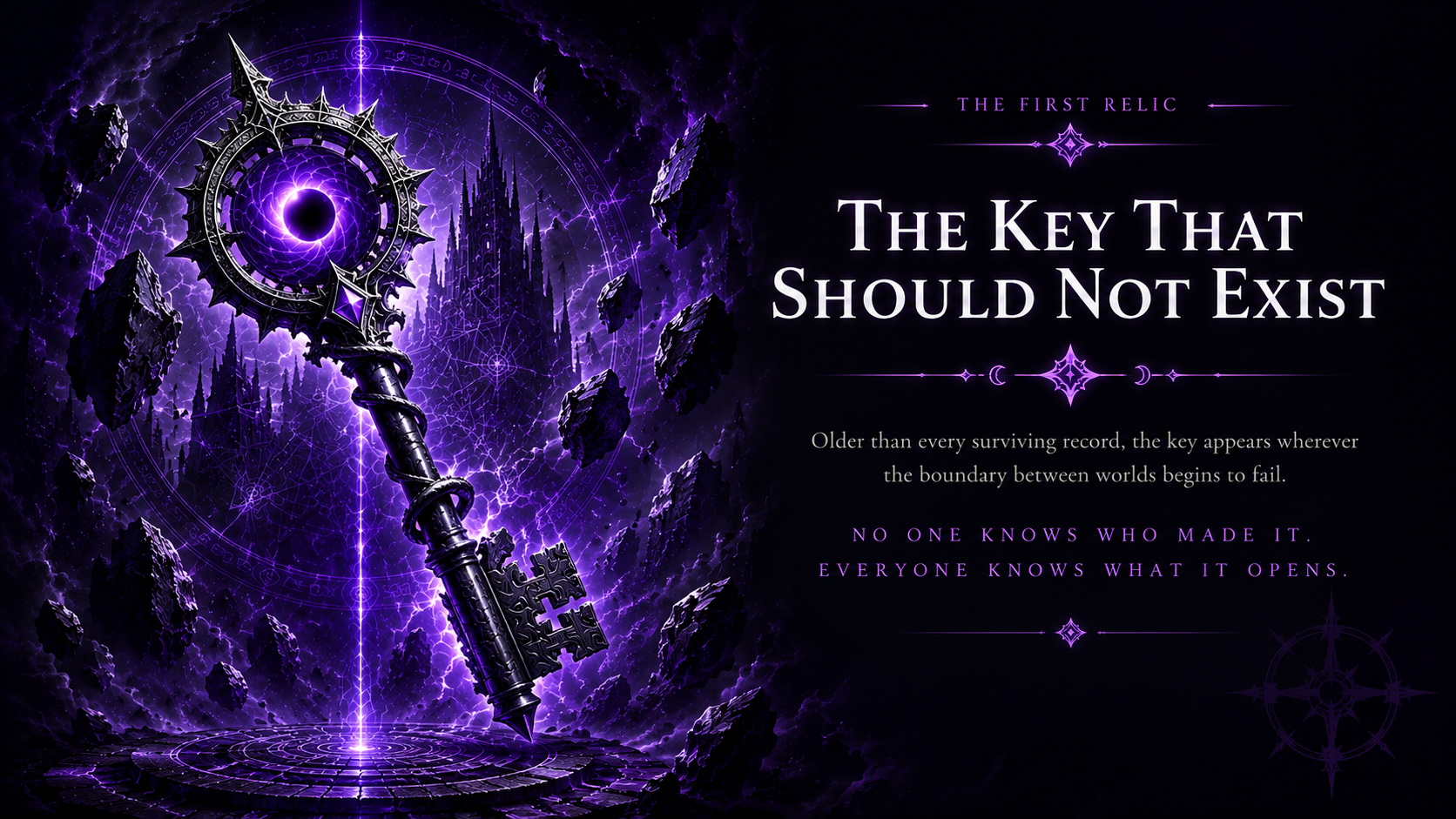 The First Relic, the key that should not exist