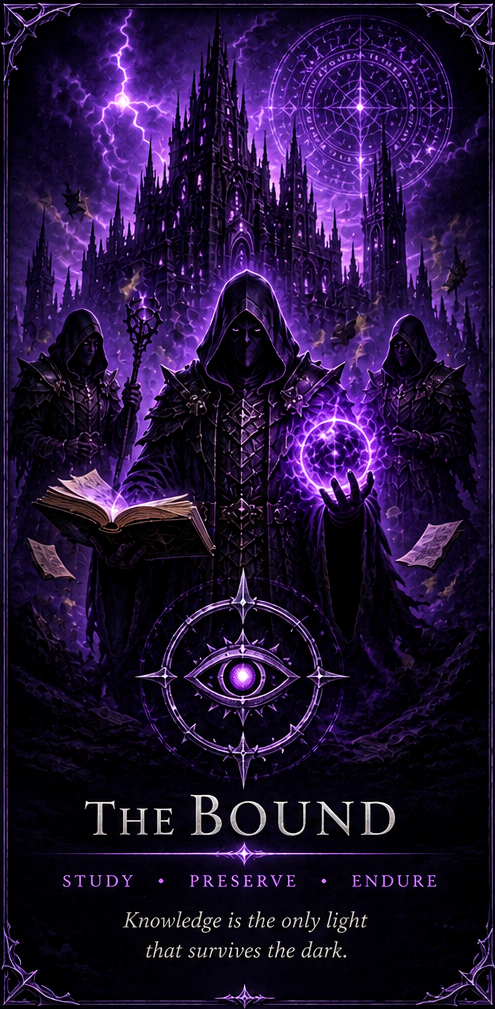 The Bound, figures connected to the world beneath ours